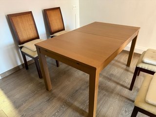 Mesa comedor extensible madera,