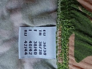 Pantalones anchos estampado hojas