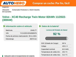 Volvo XC40 Recharge Twin Pure 300 kW Pro AWD