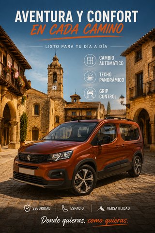 Peugeot Rifter AUT + TECHO+GRIP CONTROL