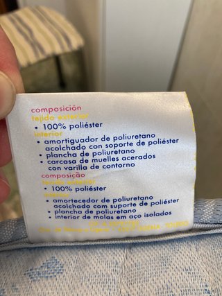 Colchón infantil de Poliester