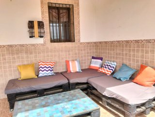 Sofá Palets Chillout con Cojines