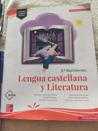 Lengua castellana y Literatura 1.º Bachillerato...