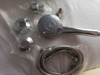 Telefonillo de ducha plateado EDM