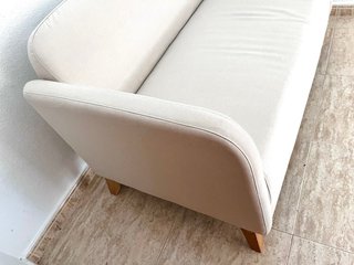 Sofá 2 plazas beige nuevo
