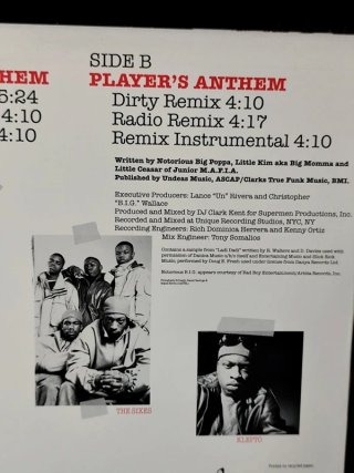 Vinilo Junior MAFIA - Player's Anthem 12" 1995