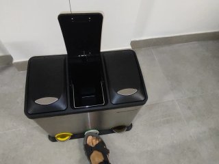 Cubo reciclaje Songmics 3 compartimentos pedal