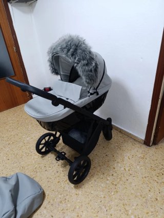 Carro de bebé 3 piezas gris