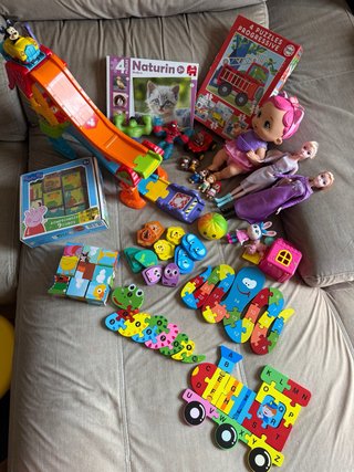 Lote Juguetes Bebés y Niños: Puzzles, Muñecas