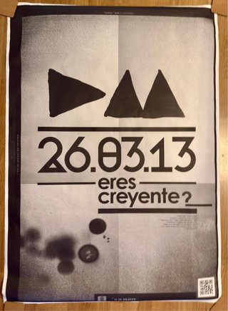Póster Depeche Mode Delta Machine 26.03.13