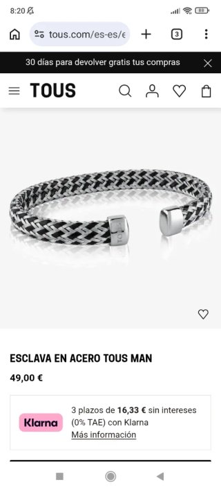 Pulsera Tous Acero Inoxidable Unisex