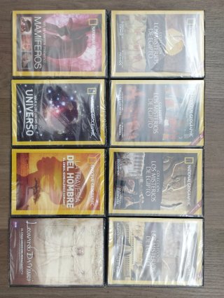 8 DVDs National Geographic Documentales
