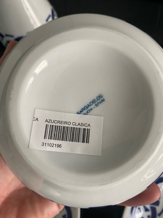 Juego de cerámica Sargadelos azul y blanco