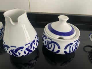 Juego de cerámica Sargadelos azul y blanco