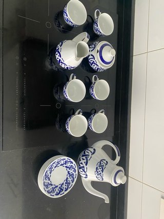 Juego de cerámica Sargadelos azul y blanco