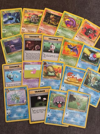 Lote 19 Cartas Pokémon Fossil Vintage