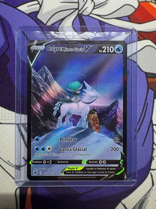 Calyrex Jinete Glacial V TG14 Carta Pokemon