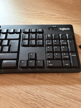 Teclado y Ratón Inalámbricos Logitech Negro