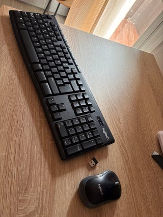 Teclado y Ratón Inalámbricos Logitech Negro