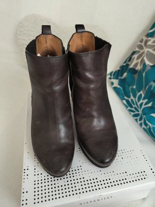 Botines de piel Hispanitas Marrones Talla 39
