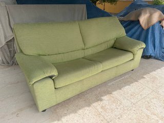 Sofá cama verde tela