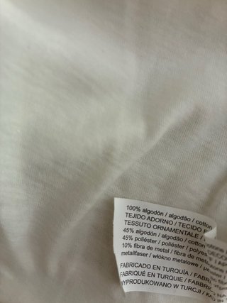 Camiseta Algodón Detalles Negros