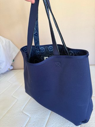 Bolso de playa Roxy neopreno azul reversible
