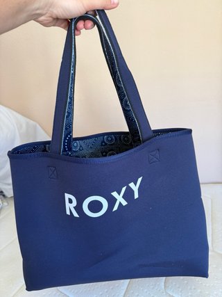 Bolso de playa Roxy neopreno azul reversible