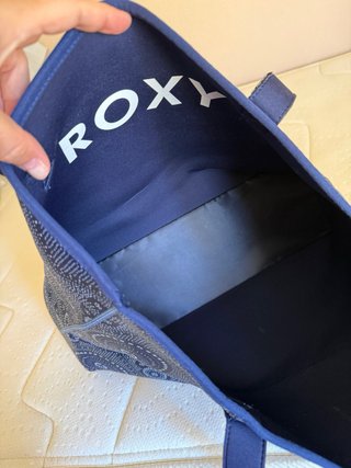 Bolso de playa Roxy neopreno azul reversible
