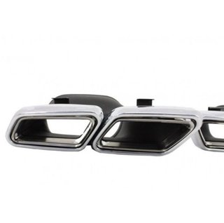 Salidas dobles de escape Mercedes tipo C63 S63 AMG
