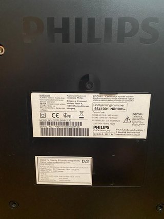 Televisor Philips Negro (No imagen, sí sonido)