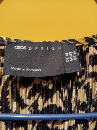Vestido Leopardo Negro y Dorado