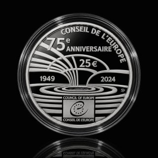 Moneda 25€ Consejo de Europa 75 Aniversario