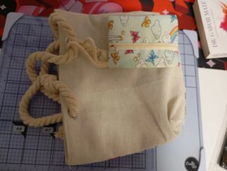 Mochila y monedero unicornio