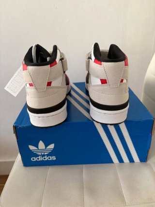 Adidas Forum Mid J Talla 38 Rojas/Blancas
