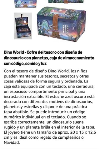 Caja fuerte infantil dinosaurios