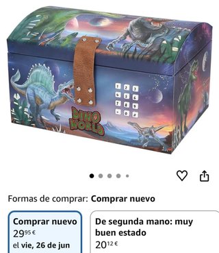 Caja fuerte infantil dinosaurios