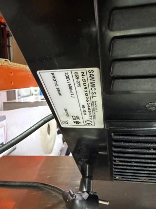 Cortafiambres Sammic GSS275 2 mano