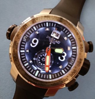 Reloj Zodiac ZMX 3 Cronógrafo Acero Negro