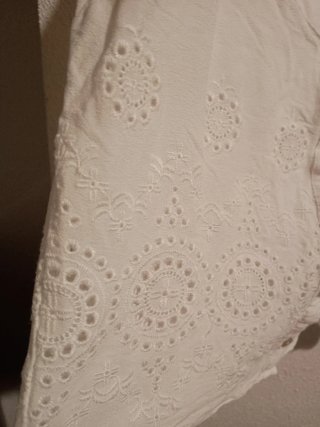 Top blanco bordado hippie