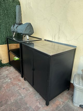 2 módulos IKEA GRILLSKÄR estantería acero inox