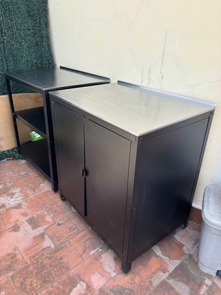 2 módulos IKEA GRILLSKÄR estantería acero inox