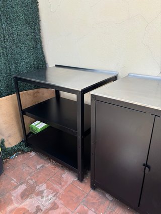 2 módulos IKEA GRILLSKÄR estantería acero inox