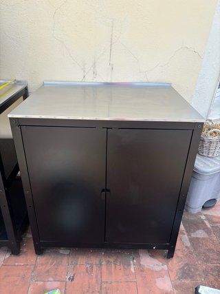 2 módulos IKEA GRILLSKÄR estantería acero inox