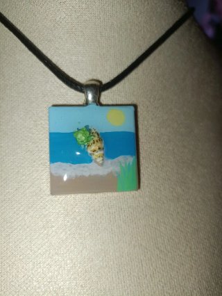 Colgante artesanal playa concha