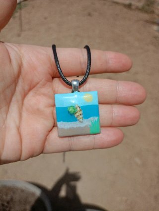 Colgante artesanal playa concha