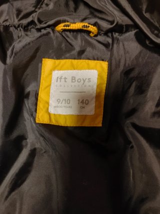 Abrigo niño amarillo talla 8-10 años