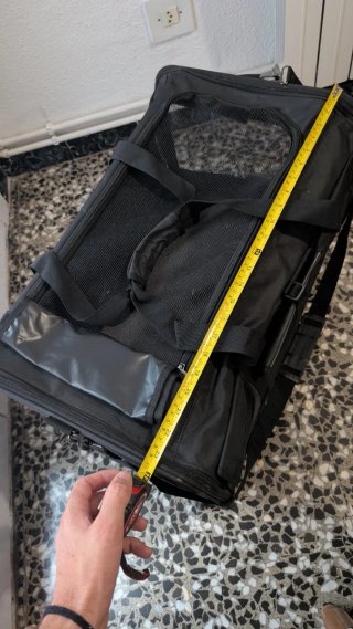 Transportín para gato/perro negro