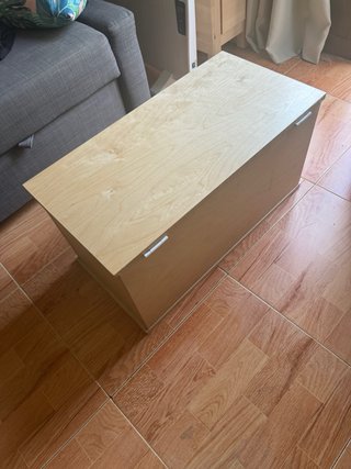 Arcón Mesita Rattan y Madera Maisons du Monde