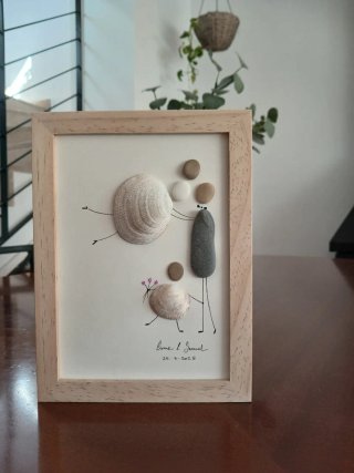 Regalo personalizado piedra y concha